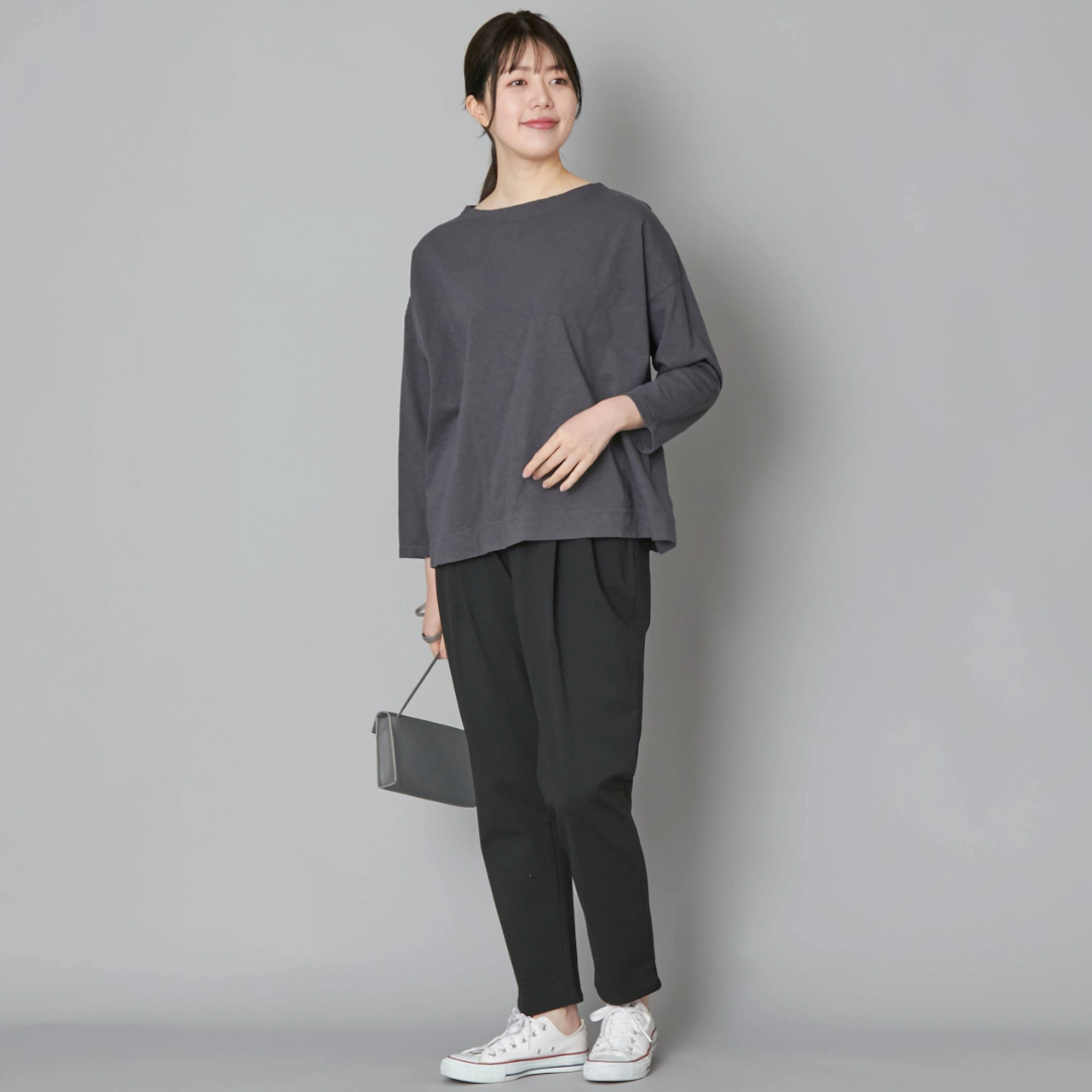WESTWOOD OUTFITTERS/きれいめポンチのタックテーパードパンツ